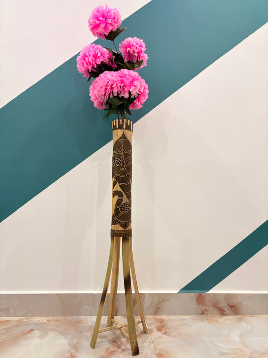 Handcrafted Ganesh Face Flower Stand – Divine Art for Home & Table Décor